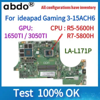 LA-L171P H Motherboard.For 15.6 inch Laptop Motherboard.for ideapad Gaming 3-15ACH6 RTX3050TI.With 3050TI GPU.R7-4800H CPU.