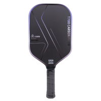 Paddle pickleball, set lengkap paddle pickleball bertekstur matte serat karbon T700, set paddle pick