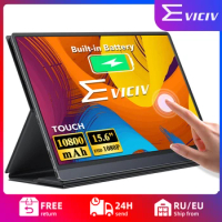 EVICIV 15.6 inch 120Hz Portable Touchscreen Monitor Built-in 10800mAh Battery for Laptop 1080P FHD HDR Gaming Display with HDMI