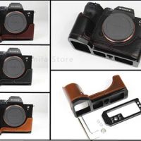 Quick Release L Plate Grip A7M IV Camera Case Half Body For Sony A7R IV A7R4 A7R Mark IV A9 II Base Bracket Genuine leather Body