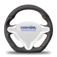 [細活方向盤] 全牛皮款 FIT 2代 CIVIC 8代 K12 HONDA 本田 變形蟲方向盤