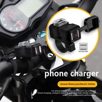 Promo OTOHEROES Charger HP Motor Dual USB Waterproof Silicone Cover 2.1A - CD-3238 Original Black