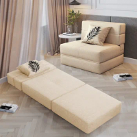 Lazy Sofa Tatami Single Leisure Chair Recliner Small Apartment Single Balcony Bed Dual-Use Lazy Sofa Bed