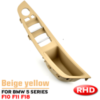 ขวามือไดรฟ์ RHD สำหรับ BMW 5 Serie F10 F11 520 525สีเทาสีเบจสีดำภายในรถมือจับประตูด้านในแผงประตูดึงตัดปก