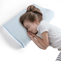 Soft Comfort Adjustable Cotton Fabric Children Memory Foam Sleep Baby Neck Pillow