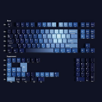 [Thai Keycap] ชุดคีย์แคป Ocean Hear PBT, โปรไฟล์เชอร์รี่, 130 คีย์, คีย์แคปคีย์บอร์ดกลไกแบบปรับแต่งไ