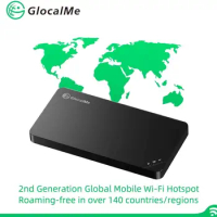 GlocalMe-punto de acceso móvil U3, inalámbrico, portátil, WiFi, para viajes en más de 140 países, No se necesita tarjeta SIM, autoselección de red Local inteligente