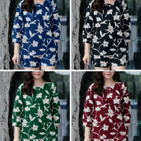 Women's T-Shirt 3/4 Sleeve 3D Print Trendy 2025,2026 Ramadan Festival Must-Have Items