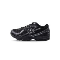 New Balance NB 740 中童 童鞋 黑銀色 運動 休閒 中性 W楦 復古 套入式 休閒鞋 PZ740BM