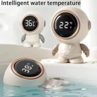 Baby Bath Thermometer 2 in 1 Infant Bathtub LED Display Digital Water Thermometer with Temperature Warning Baby Floating Toy