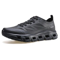 Sepatu Hiking Outdoor / Trail Running Pria Wanita HUMTTO 370803A BLACK - Ringan, Anti-Slip, Breathab