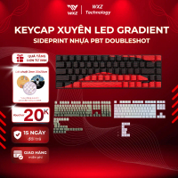 Keycap Xuyên LED Gradient PBT Cao Cấp, KeyCap PBT Double Shot Dùng Cho Mạch Xuôi Bàn Phím Máy Vi Tín