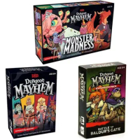 Baldur's Gate Dungeon Mayhem Board games Monster Madness Card English version Children's Toy Gift