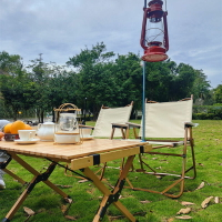 免運 戶外蛋卷桌便攜式實木桌子可折疊野餐燒烤露營旅行桌椅廠家