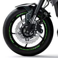 Motorcycle Wheel Sticker Rim Decal Tape Accessori For Kawasaki z750 z800 z650 h2r z900 z1000 Ninja 300 w800 z400 Zx6r Versys