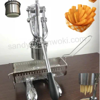 Mashed Long Potatoes Fried Chip Extruders Super Long French Fries Maker Machine Manual Long Potato Making Machine