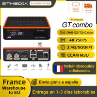 GTMEDIA GT COMBO Amlogic S905X3Android 9.0 TV Box DVB-S2 DVB-T2 DVB-C 2G 16G 2.4G 5G WiFi BT4 4K android dvb s2 t2 pk GTC GTS