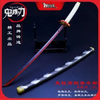 Demon Slayer Sword Rengoku Kyoujurou Nichirin Blade Alloy katana Sword Japanese Anime Weapon Model Christmas Gift Toys for kids