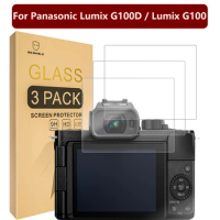 Mr.Shield Screen Protector compatible with Panasonic Lumix G100D / Lumix G100 [Tempered Glass] [3-PA