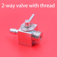 Metal Sub Tank Valve Switch for UV Flatbed Printer Aluminum ink cartridge valve 2 way 3 way Ink Tank Stainless Steel Valve