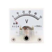 DC 0-50V Analog Volt Voltage Measurement Voltmeter Panel Meter