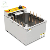Cheese Hot Dog Stick Fryer Stainless Steel Electric Fryer 12L Fryer Electric horizontal bar fryer