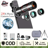 Ready StockHD Phone Camera Lens Kit 28X Telephoto Zoom Wide-angle Macro Fisheye Phone Lens ForSmar
