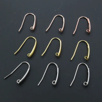 24*12mm 20pcs/Lot 316 Stainless Steel Gold Rose High Quality Earring Hooks Wire Settings Base Whole Sale