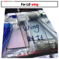 For LG wing 5G LMF100N LM-F100N LM-F100V Front Glass Touch Screen Top Lens LCD Outer Panel Repair