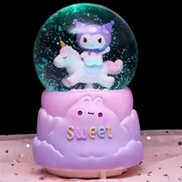 Snowball Hello Kitty Kotak Musik Pajangan Bola Kristal Salju Waterball