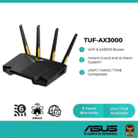ASUS TUF-AX3000 WiFi 6 Gaming Router TUF Gaming AX3000 Dual Band Mesh WiFi AiMesh MU-MIMO with dedicated Gaming Port, AiMesh Wif