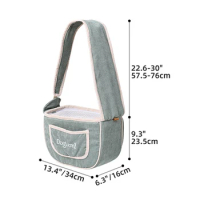 Portable Sling Tote Bag Foldable Bag Pet Tote Bag Dogs Universal Travel out Bag Package Breathable Bag