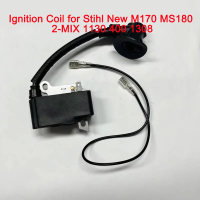 อัพเกรดรุ่นใหม่คอยล์จุดระเบิดเหมาะสำหรับ Stihl MS170 MS180 MS 170 2-MIX MS 180 2-MIX 017 018 1130 40