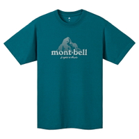 【【蘋果戶外】】mont-bell 1114471 DKMA 鴨綠 LOGO山 Wickron 短袖排汗衣 排汗T恤 機能衣