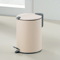 《KELA》Mats腳踏式垃圾桶(象牙白3L) | 回收桶 廚餘桶 踩踏桶