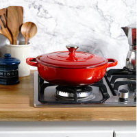 Enamelled Cast Iron Mommy Pot Pink Kitchen Multifunctional Stew Pot Soup Braised Induction Cooker Universal Seafood Pots