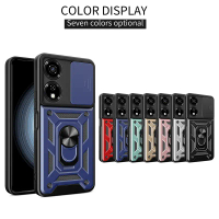 เคสหน้าจอแบบแข็ง สไตล์แฟชั่นแนวเมคคา สำหรับ Itel P55/Power 55 และ P665L/P661N พร้อมขาตั้ง ฝาหลังแม่เ