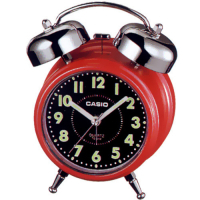 CASIO 雙響音指針鬧鐘(TQ-362-4A)紅殼x黑面