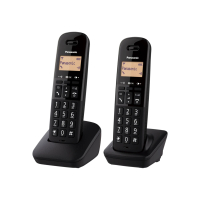 Panasonic 國際牌 數位DECT 無線雙手機電話-松下公司貨-騷擾電話封鎖鍵(KX-TGB312TW)