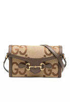 Gucci 二手 Gucci Mini Jumbo GG 帆布馬銜扣 1955 斜背包