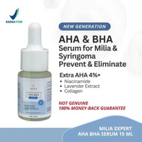 Leika Skincare Serum AHA BHA for MILIA & SYRINGOMA Effective Remove MILIA & SYRINGOMA 15ml serum aha