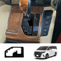 For Toyota Alphard/Vellfire 30 Series 2015-2023 Center Console Gear Shift Panel Cover Car Accessories Gloss Black RHD