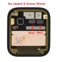 5PCS, New For Apple iWatch Watch S8 Series 8 41MM 45MM LCD Display / Touch Screen FPC Connector Contact on Mainboard