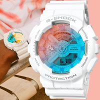 CASIO 卡西歐 G-SHOCK 彩色鏡面雙顯手錶 送禮推薦 GA-110TL-7A