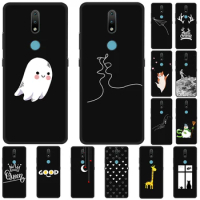 For Nokia 2.4 Case Black Silicon Soft Back Cover Case For Nokia 2.3 C3 2020 3.1 C 5.1 C01 Plus 1.3 C1 4.2 3.2 8.1 2.4 Phone Case