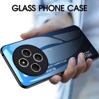 Vantime for Xiaomi Redmi 14C 4G / POCO C75 Gradient Painted Tempered Glass Hard Shockproof Phone Bac