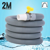 2M Drain Hose Extension Universal PP Pipe Kit Replacement Drain Hose for Washing Machine Washer Dryer Dishwasher &amp; Other Parts