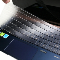 13.3寸華碩靈耀Deluxe13鍵盤膜U3300FN 靈耀U2代鍵盤保護膜防塵墊鍵位套UX333F UX334筆記本電腦全面屏幕貼膜