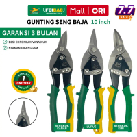 Diskon Produk Baru Gunting Seng Baja 10 Inch Bengkok Kiri Kanan Lurus / Aviation Pliers 250mm / F10-