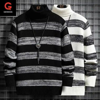Sweater Pria Bahan Rajutan Tebal Premium Quality Keren Switer Kekinian L Hitam